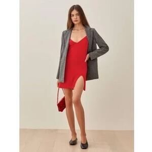 Reformation Marlowe Drew’s Women’s XS Red Mini Sexy Cocktail Date Night